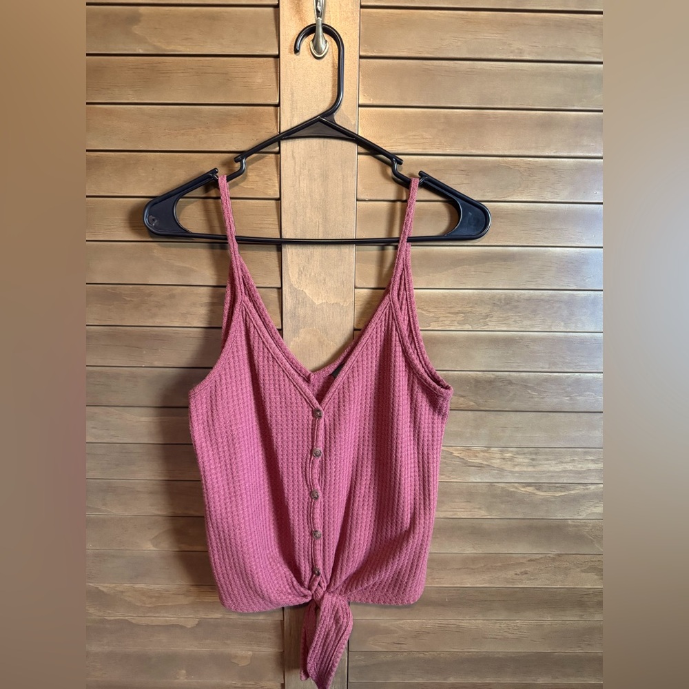 Tank top - button down with tie